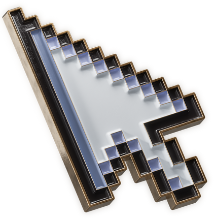 3D Enamel Cursor Pin